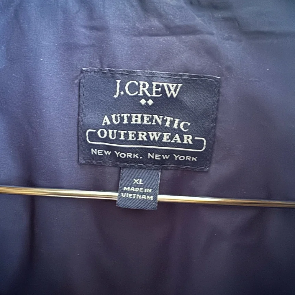 J. Crew Navy and Tan Quilted Vest - Picture 2 of 3